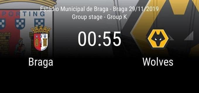 Soi kèo nhà cái Sporting Braga vs Wolverhampton, 29/11/2019 - UEFA Europa League