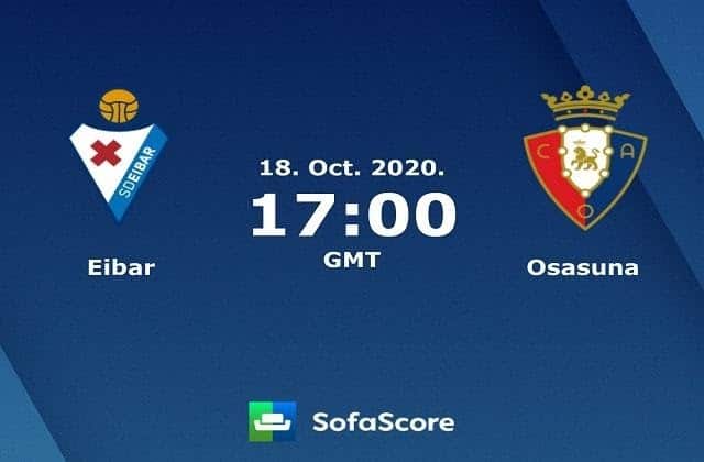Soi keo nha cai Eibar vs Osasuna, 18/10/2020 – VDQG Tay Ban Nha