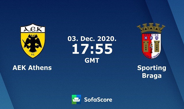 Soi kèo nhà cái AEK Athens vs Sporting Braga, 4/12/2020 – Cúp C2 Châu Âu